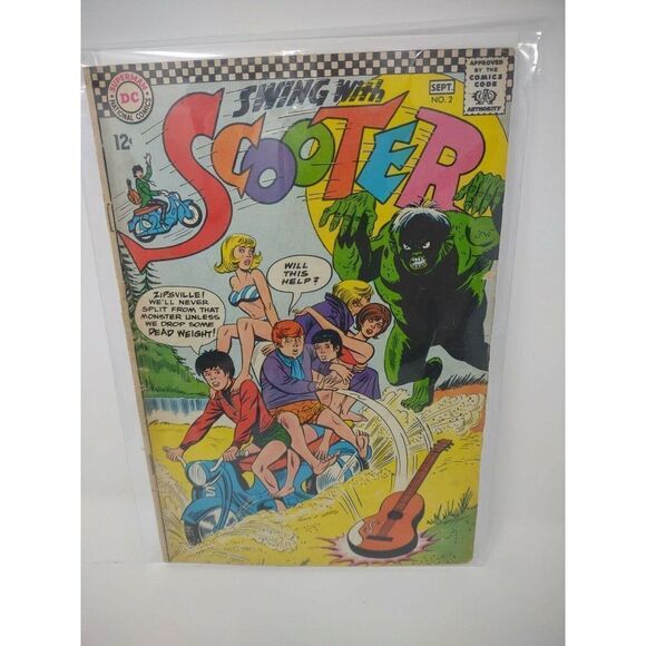 DC Comics Vintage Lot Copper Silver Age Animal Man New Teen Titans Swing Scooter - Picture 6 of 7
